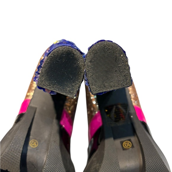 Cape Robbin Mermaid Sequin Lace Up Nell Boots Size 10 - Picture 11 of 14